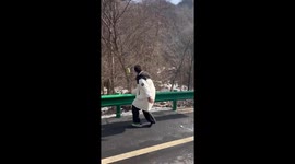 Shaanxi snowball mishap: shoe's slippery swim!