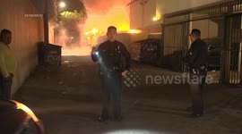 USA: Structure Fire in Van Nuys, LA