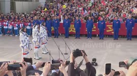 China's Shenzhou-18 mission launches with grand ceremony