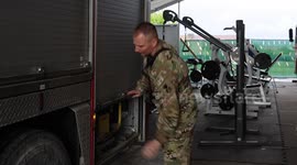 Romania: 467th Engineer Detachment Firefighters Conducting Fire Engine Maintenance