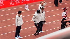 'Grandma Robot' steals the show with quirky moves at Peking University sports day