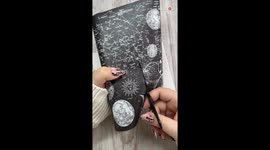 Palatial harmony: Artist creates a timeless journal in black and brown