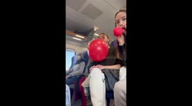 Balloon mishap on Italian train: a laughable escapade