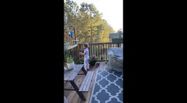 Girl Forms Bond With Wild Squirrel
