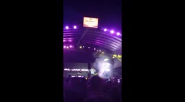 Filipino rapper performs on stage
