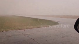 US: Tornado-Producing Storm Brings Large Hail To Northwestern Kansas
