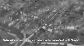Israeli fighter jet strikes Hezbollah military structure in southern Lebanon