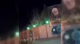 Iran: Iranian protestors Burned Qasem Soleimani's billboard in Khash