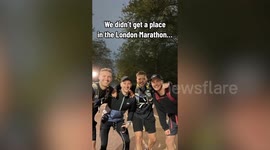 Lads missed out on spot in London Marathon so ran it overnight - with no training