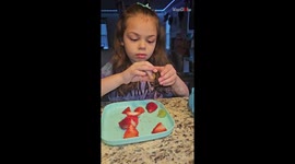 'I need to throw up!' - Picky eater's mood turns sour after trying grape