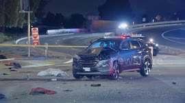 USA: Arleta 2 Vehicles Vs Possible Unhoused Individual Fatality on 5 Freeway Off Ramp