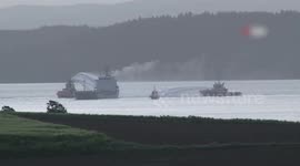 Cargo ship fire in Dardanelles Strait halts maritime traffic