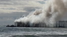Fire On Historic Oceanside Pier