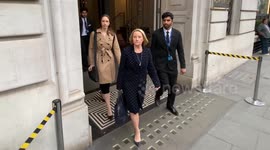 Angela Van Der Bogerd  leaves Post Office Inquiry after completing her evidence
