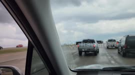 Semi truck tossed by violent Lincoln Nebraska tornado on 4-26-2024