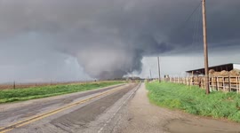 Strong to violent tornado near Shelby Iowa on 4-26-2024. Tornado caused significant damage.