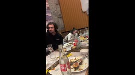 Water escape fail: friend hits head on table in hilarious mishap