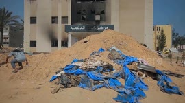 Gaza Strip: Identification work of bodies found in Gaza hospital underway