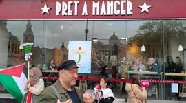 Boycott Pret a Manger how many kids you kills today, London, UK