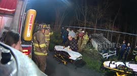 Rollover accident with power lines down,Mount Carmel Township, Pennsylvania