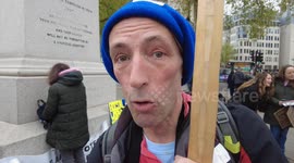 Demonstration against social workers who steal children for profit in London, UK