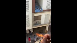 Residents came together to save a child that had fallen from a 4 storey building