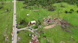 Tornado Damage In Holdenville, Oklahoma