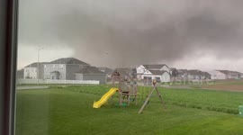 Tornado Passes Through Nebraska Neighborhood