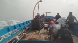 Surviving the perilous rough seas in Ibrahim Hyderi