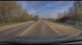 Dust devil caught on camera in Moscow region