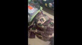 Lollipop hide-and-seek goes wrong when dad foils the sweet scheme of mischievous toddler