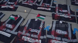 A Memorial to Dead Journalists Covering The War in Gaza