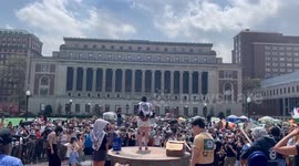 US: Pro-Palestine Protesters At Columbia University Defy Order To Vacate Encampment