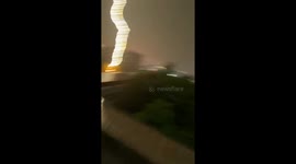 Incredible close-up footage of lightning strikes in China
