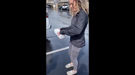 Woman receives 'widdle wadder' surprise for TRD Pro: hilarity ensues!