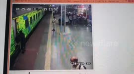 Alert RPF personnel swung into action & rescued a passenger who had slipped while boarding a moving train on Northern India