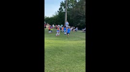When soccer practice session turns into a battle royale