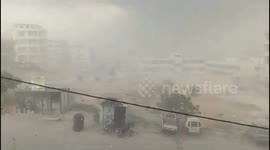 Syria: Dust Storm Engulfs Idlib