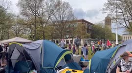 US: Pro-Palestinian Protests At University Of Michigan Enter Second Week