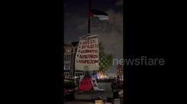 USA: City College of New York at the Gaza Solidarity Encampment in NYC