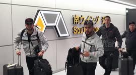 Mexico's Banda El Recodo greeted by devoted fans as they arrive in Japan