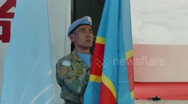 Chinese peacekeeping contingent makes donation to DR Congo