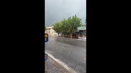 Hailstorm hits Lavalleja, Uruguay