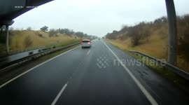 Icy Road Causes Multiple Car Crash (part 2)