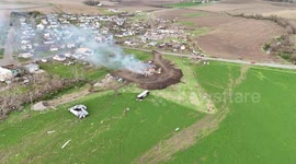 EF3 Tornado Damage In Minden, Iowa
