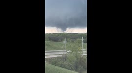 Multiple-Vortex Tornado in Omaha