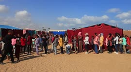 Palestine: Opening of the first school for displaced persons in Mawasi Rafah for the displaced
