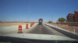 Concrete Truck Rollover