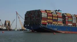 USA: Francis Scott Key Bridge Wreckage Cleanup