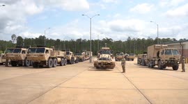 USA: Soldiers with 1st Brigade Combat Team, 10th Mountain Division, install MILES gear at JRTC